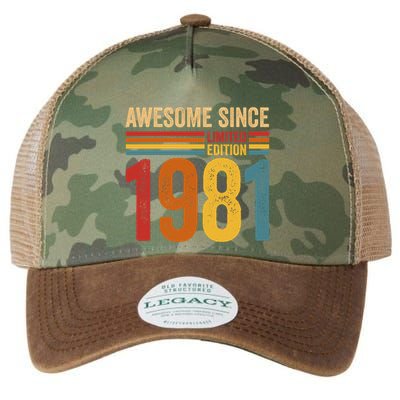 Retro Vintage Awesome Since 1981 Limited Edition Legacy Tie Dye Trucker Hat