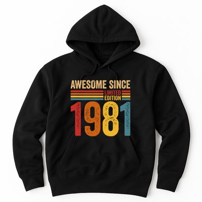 Retro Vintage Awesome Since 1981 Limited Edition Hoodie