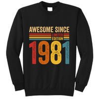 Retro Vintage Awesome Since 1981 Limited Edition Sweatshirt