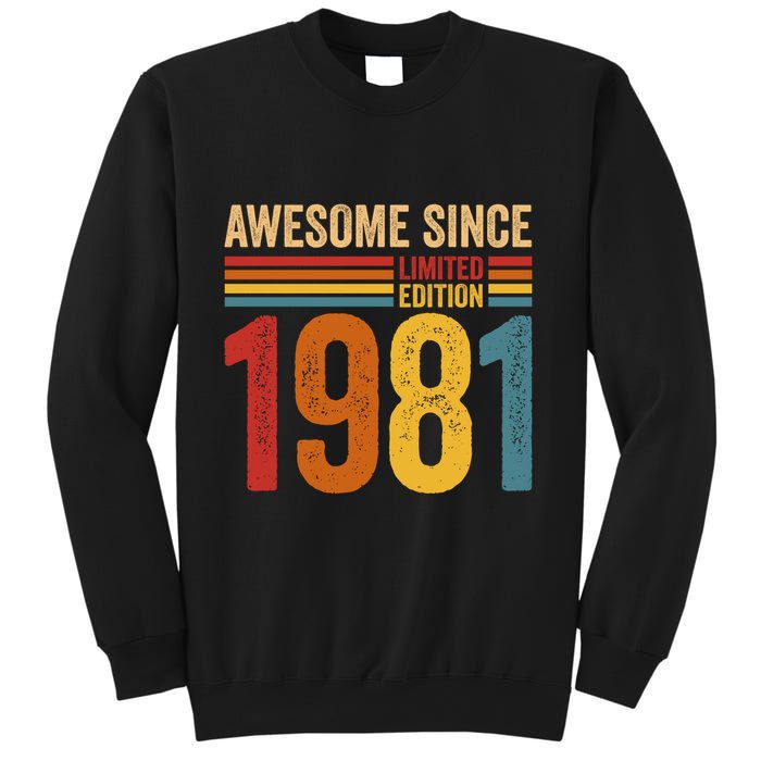 Retro Vintage Awesome Since 1981 Limited Edition Sweatshirt