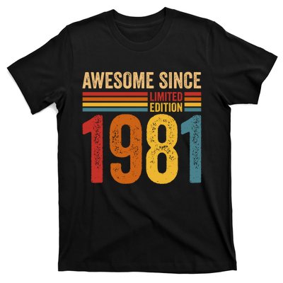 Retro Vintage Awesome Since 1981 Limited Edition T-Shirt