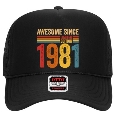 Retro Vintage Awesome Since 1981 Limited Edition Trucker Hat
