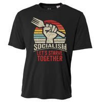 Retro Vintage Anti Communism Anti Socialism Cooling Performance Crew T-Shirt