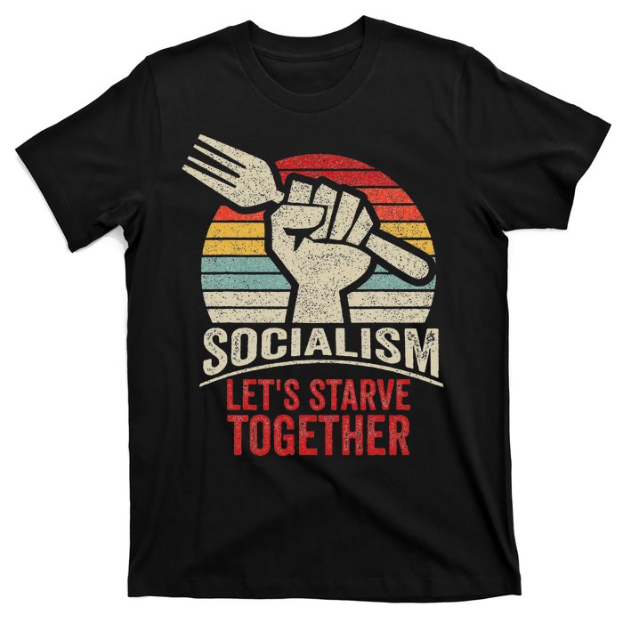 Retro Vintage Anti Communism Anti Socialism T-Shirt