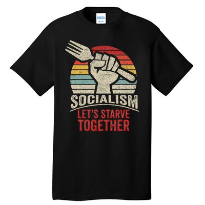 Retro Vintage Anti Communism Anti Socialism Tall T-Shirt