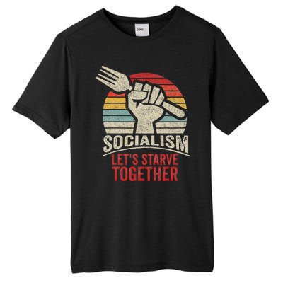 Retro Vintage Anti Communism Anti Socialism Tall Fusion ChromaSoft Performance T-Shirt