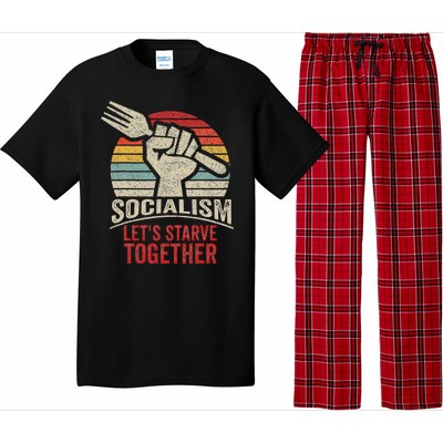 Retro Vintage Anti Communism Anti Socialism Pajama Set