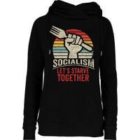 Retro Vintage Anti Communism Anti Socialism Womens Funnel Neck Pullover Hood