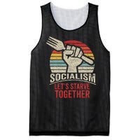 Retro Vintage Anti Communism Anti Socialism Mesh Reversible Basketball Jersey Tank