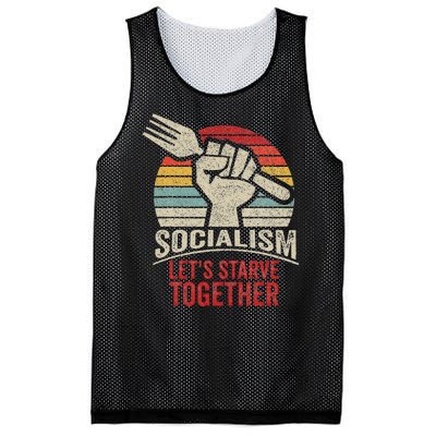 Retro Vintage Anti Communism Anti Socialism Mesh Reversible Basketball Jersey Tank