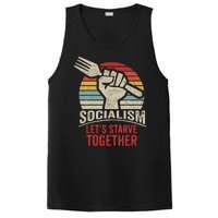 Retro Vintage Anti Communism Anti Socialism PosiCharge Competitor Tank