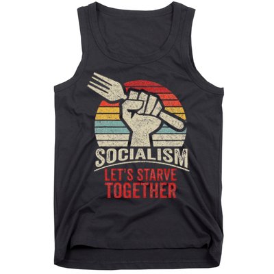 Retro Vintage Anti Communism Anti Socialism Tank Top