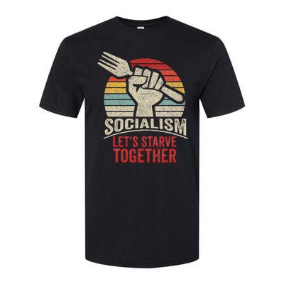 Retro Vintage Anti Communism Anti Socialism Softstyle CVC T-Shirt