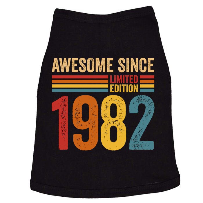 Retro Vintage Awesome Since 1982 Limited Edition Doggie Tank