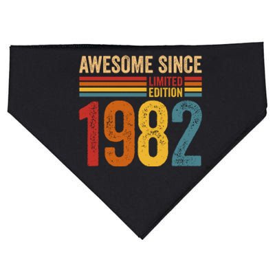 Retro Vintage Awesome Since 1982 Limited Edition USA-Made Doggie Bandana