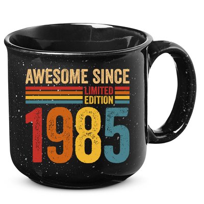 Retro Vintage Awesome Since 1985 Limited Edition 15oz Campfire Ceramic Mug