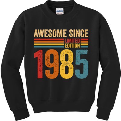 Retro Vintage Awesome Since 1985 Limited Edition Kids Sweatshirt