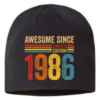 Retro Vintage Awesome Since 1986 Limited Edition Sustainable Beanie