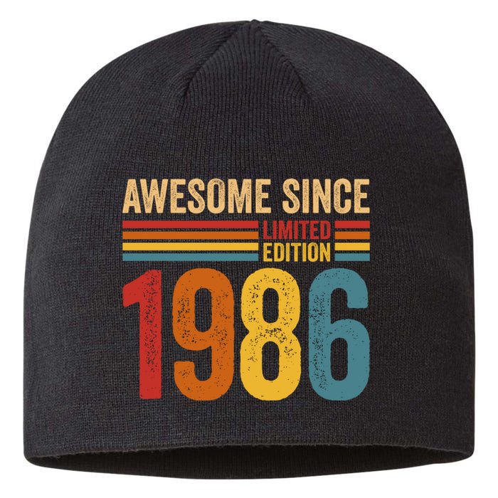 Retro Vintage Awesome Since 1986 Limited Edition Sustainable Beanie