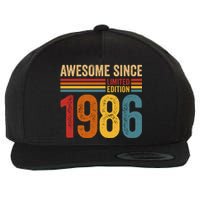 Retro Vintage Awesome Since 1986 Limited Edition Wool Snapback Cap