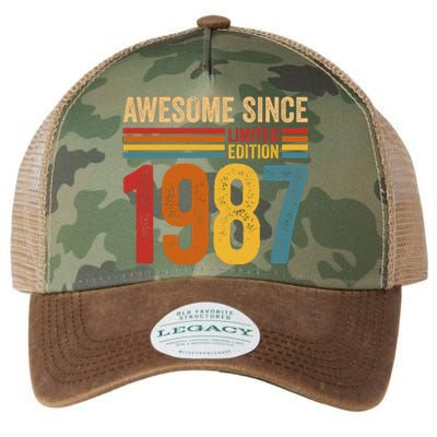 Retro Vintage Awesome Since 1987 Limited Edition Legacy Tie Dye Trucker Hat