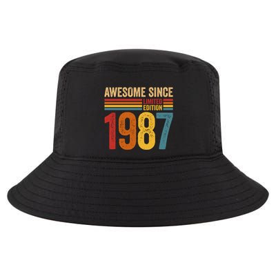 Retro Vintage Awesome Since 1987 Limited Edition Cool Comfort Performance Bucket Hat
