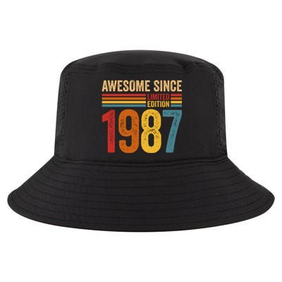 Retro Vintage Awesome Since 1987 Limited Edition Cool Comfort Performance Bucket Hat