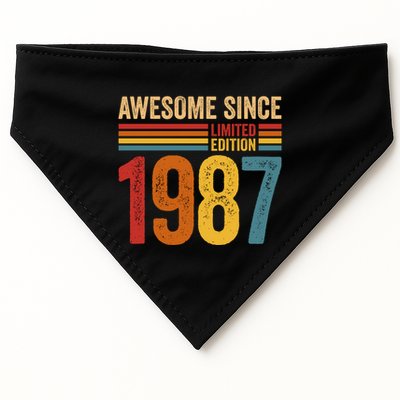 Retro Vintage Awesome Since 1987 Limited Edition USA-Made Doggie Bandana