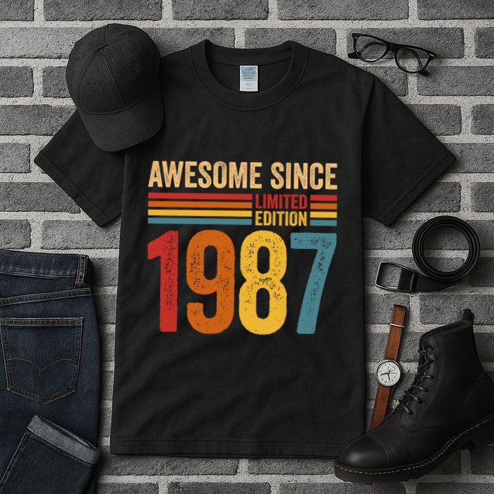 Retro Vintage Awesome Since 1987 Limited Edition Tall T-Shirt