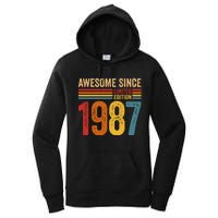 Retro Vintage Awesome Since 1987 Limited Edition Women's Pullover Hoodie