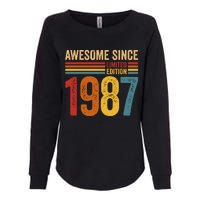 Retro Vintage Awesome Since 1987 Limited Edition Womens California Wash Sweatshirt