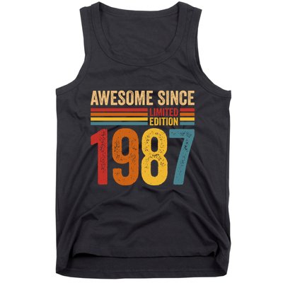 Retro Vintage Awesome Since 1987 Limited Edition Tank Top
