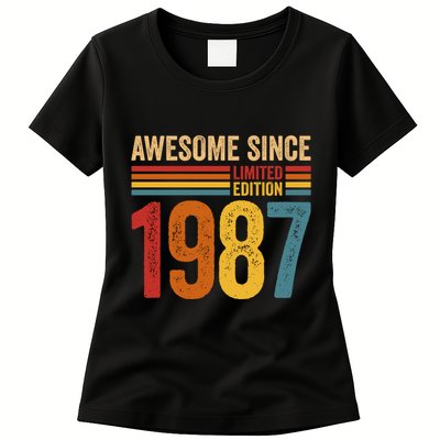Retro Vintage Awesome Since 1987 Limited Edition Womens T-Shirt