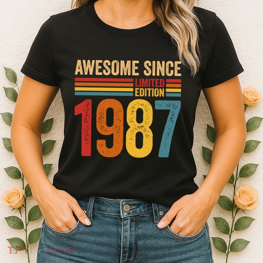 Retro Vintage Awesome Since 1987 Limited Edition Womens T-Shirt