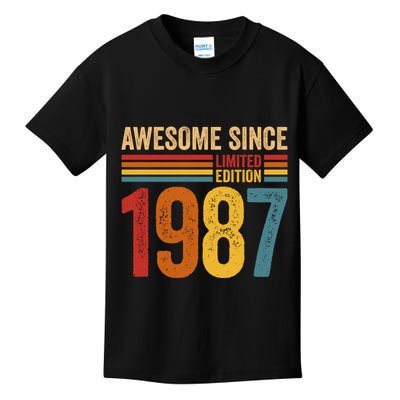 Retro Vintage Awesome Since 1987 Limited Edition Kids T-Shirt