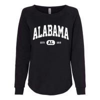 Retro Vintage Alabama Womens California Wash Sweatshirt