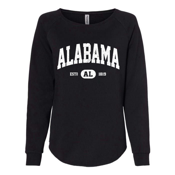 Retro Vintage Alabama Womens California Wash Sweatshirt