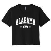 Retro Vintage Alabama Women's Crop Top Tee