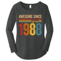 Retro Vintage Awesome Since 1988 Limited Edition Women's Perfect Tri Tunic Long Sleeve Shirt