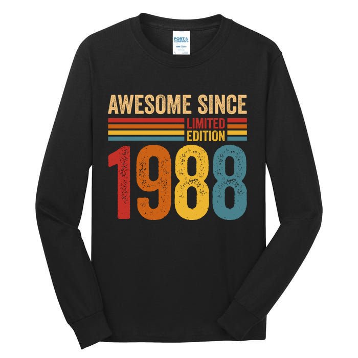 Retro Vintage Awesome Since 1988 Limited Edition Tall Long Sleeve T-Shirt