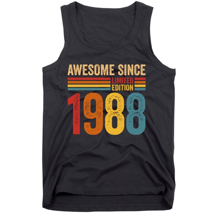 Retro Vintage Awesome Since 1988 Limited Edition Tank Top