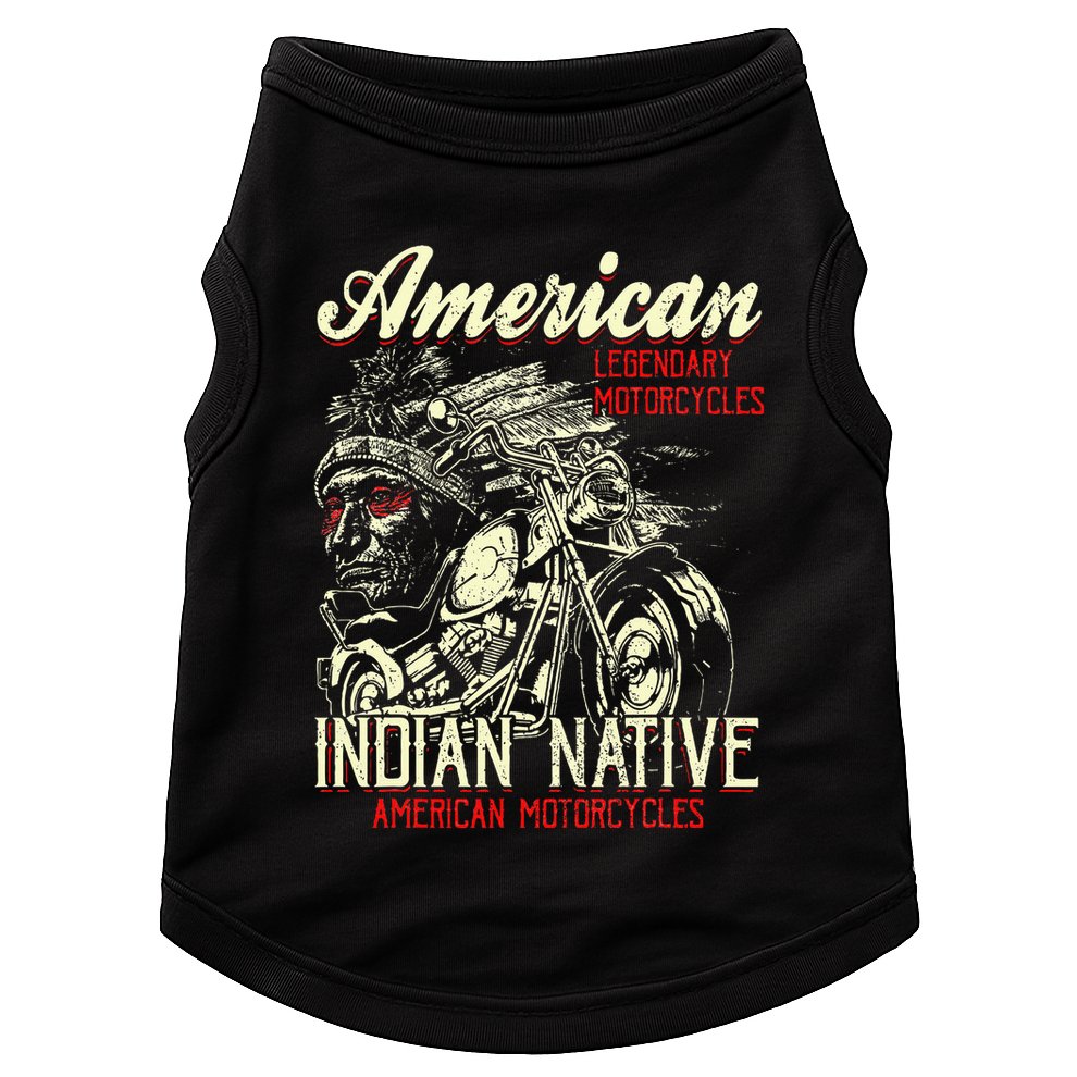 Retro Vintage American For Old Biker Doggie Tank