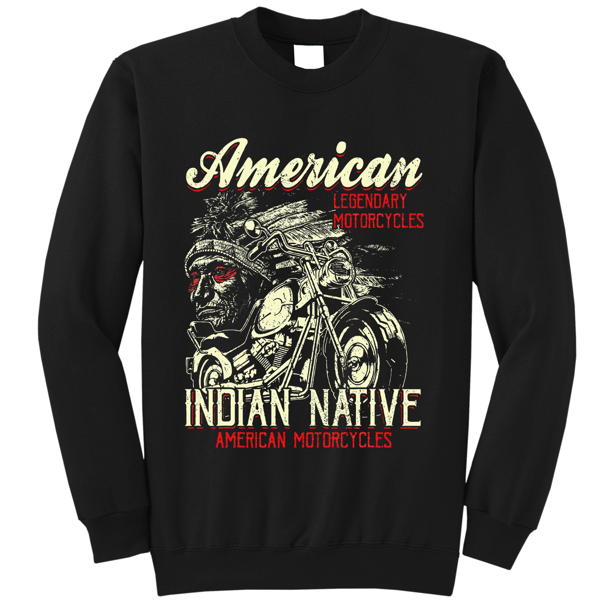 Retro Vintage American For Old Biker Sweatshirt