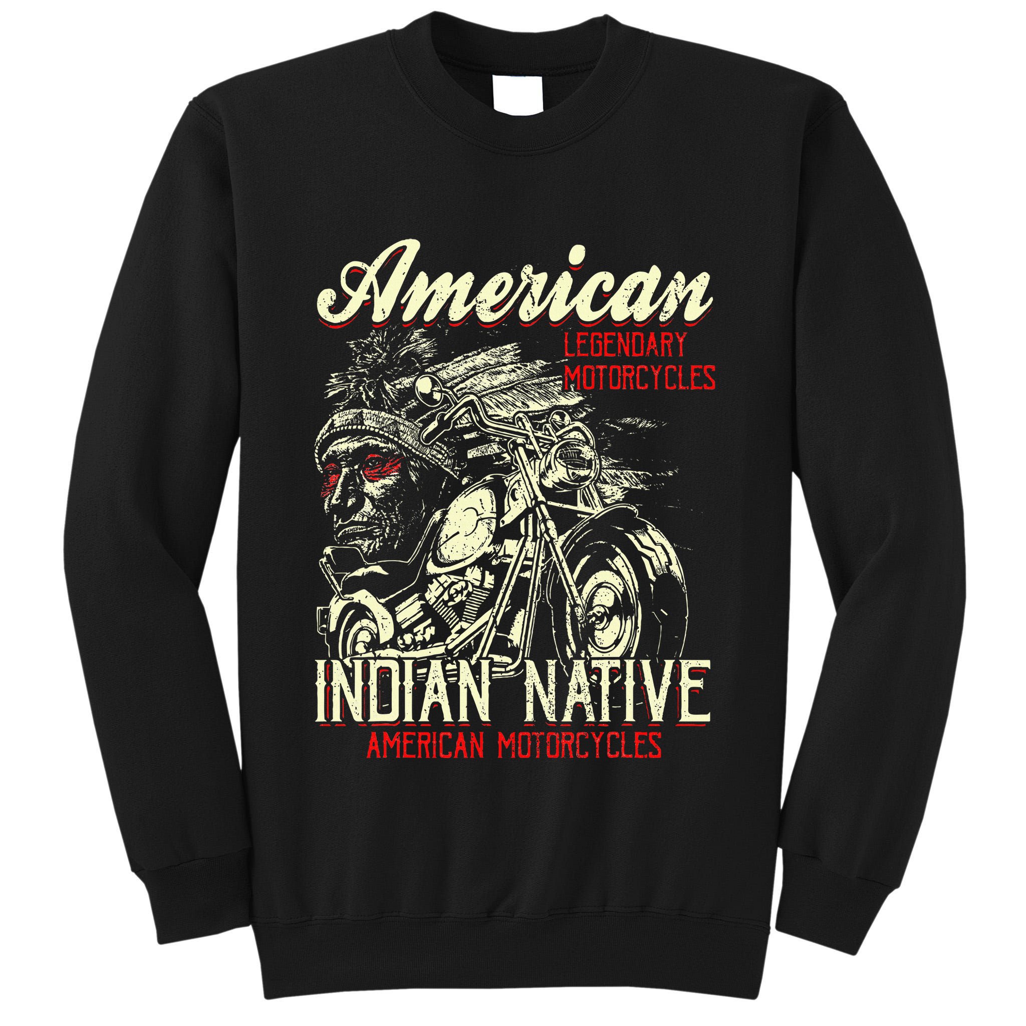 Retro Vintage American For Old Biker Tall Sweatshirt