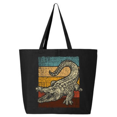 Retro Vintage Alligator Gator Crocodile Zoo Animal Lover Gift 25L Jumbo Tote