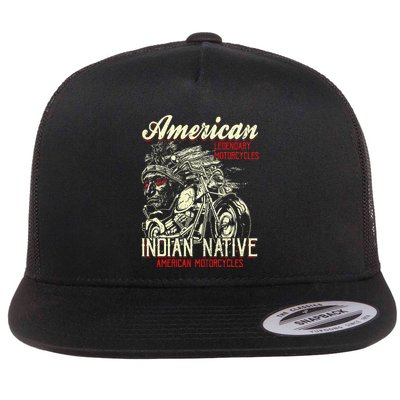 Retro Vintage American Motorcycle Flatbill Hat