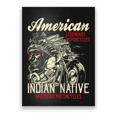 Retro Vintage American Motorcycle Poster