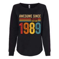 Retro Vintage Awesome Since 1989 Limited Edition Womens California Wash Sweatshirt