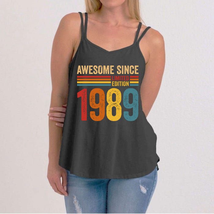 Retro Vintage Awesome Since 1989 Limited Edition Women's Strappy Tank