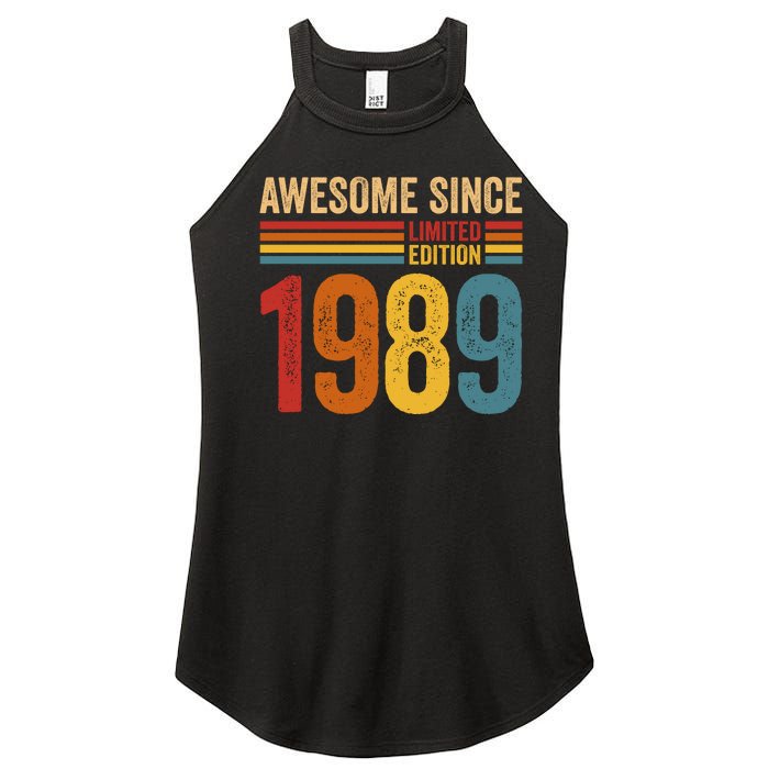 Retro Vintage Awesome Since 1989 Limited Edition Women's Perfect Tri Rocker Tank